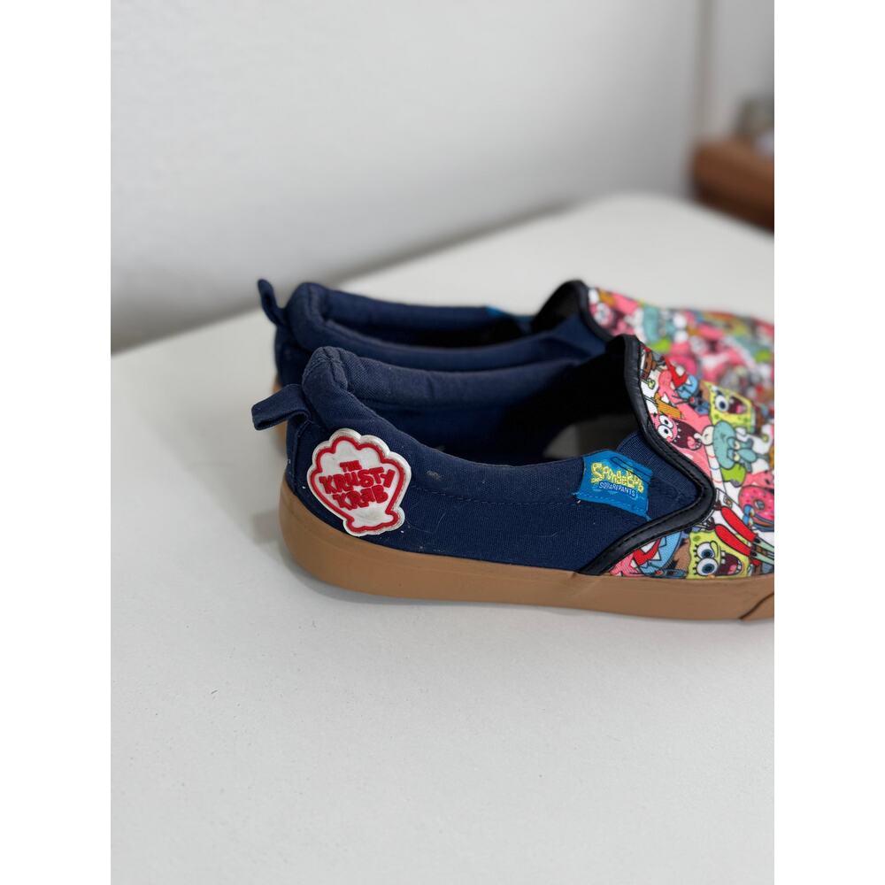 SpongeBob Krusty Krab Ground Up Slip-On Canvas Shoes - 8.5 - Picture 2 of 10